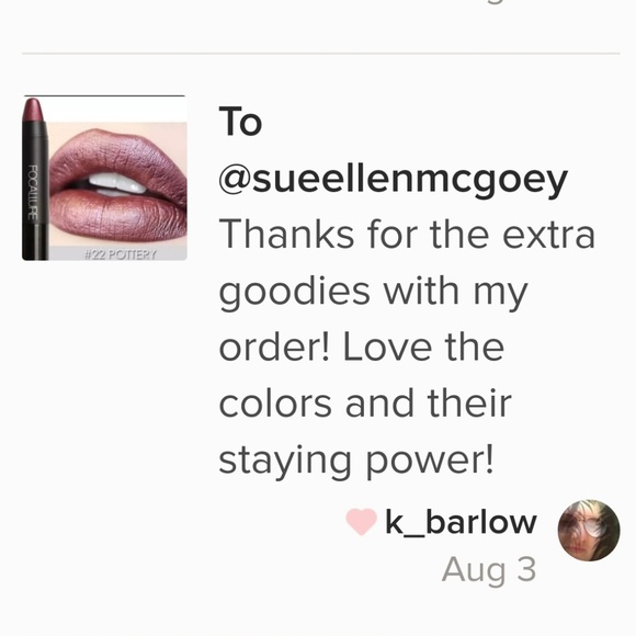 NEW! All day waterproof Rose Valet MATTE 💋💗💄 - Picture 8 of 8